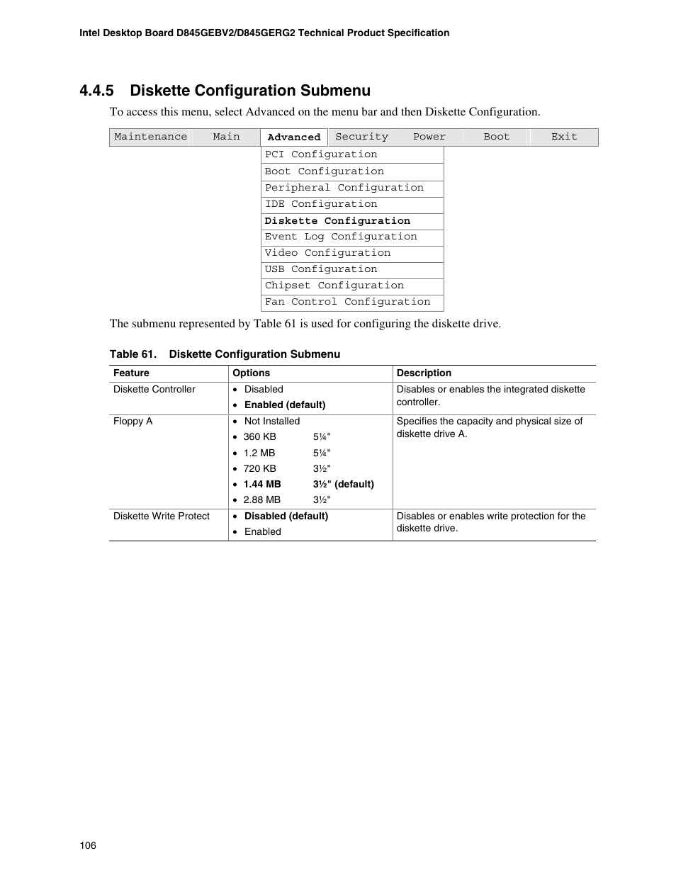 5 diskette configuration submenu | Hypertherm D845GEBV2 User Manual | Page 106 / 128