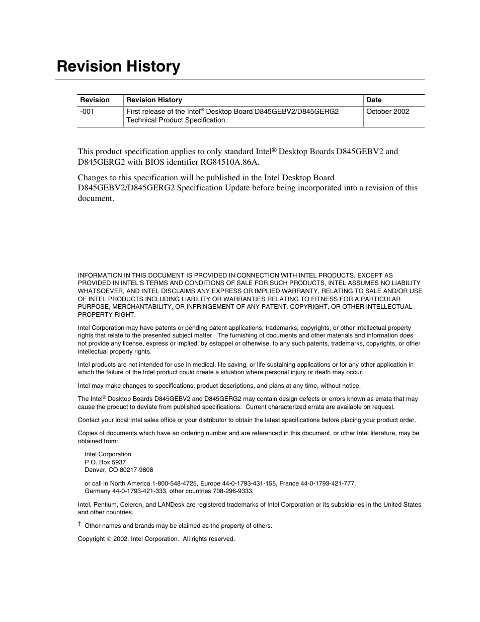 Revision history / disclaimer, Revision history | Hypertherm D845GEBV2 User Manual | Page 2 / 128