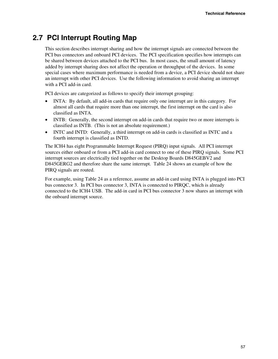 7 pci interrupt routing map | Hypertherm D845GEBV2 User Manual | Page 57 / 128