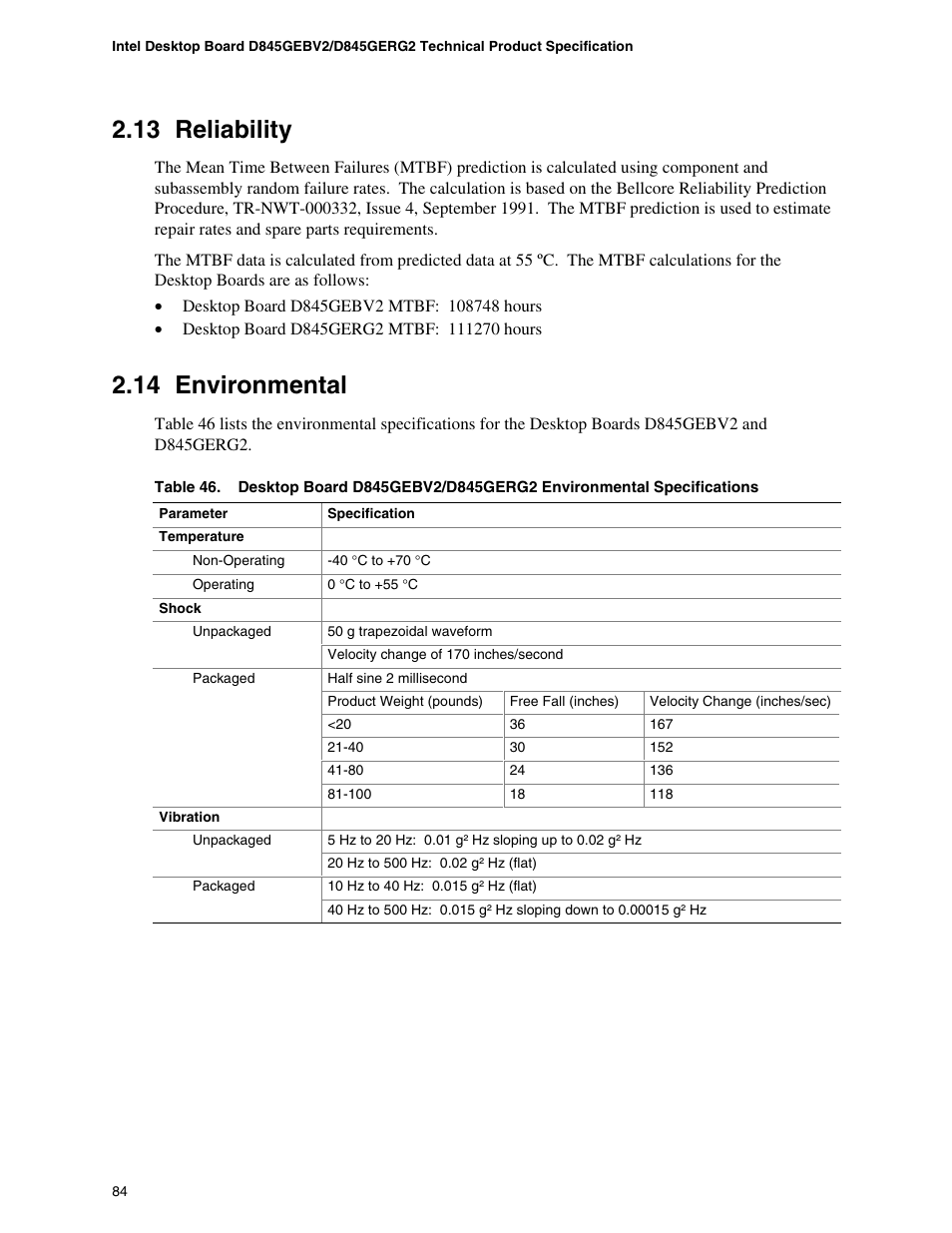 13 reliability, 14 environmental | Hypertherm D845GEBV2 User Manual | Page 84 / 128