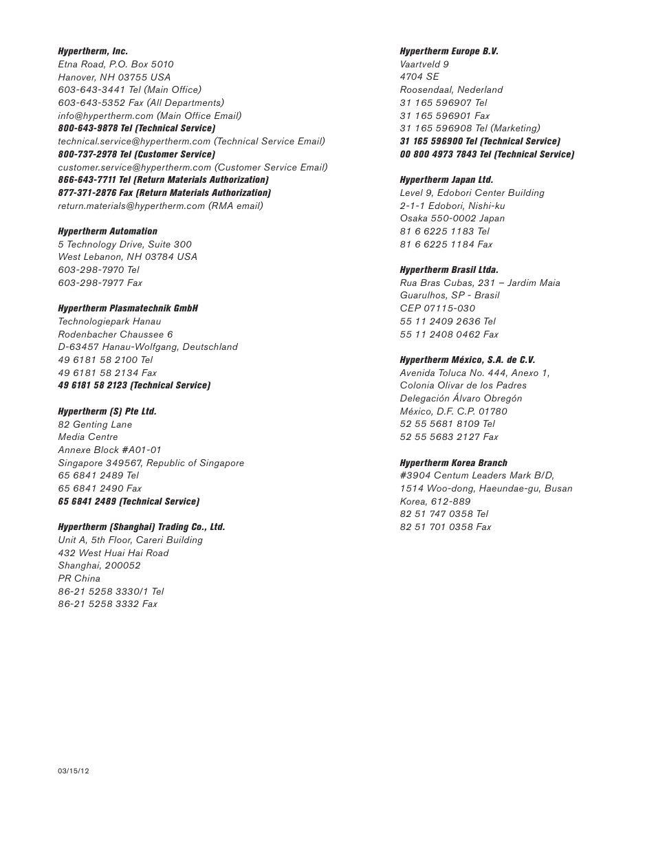 Hypertherm HRT2 User Manual | Page 4 / 64