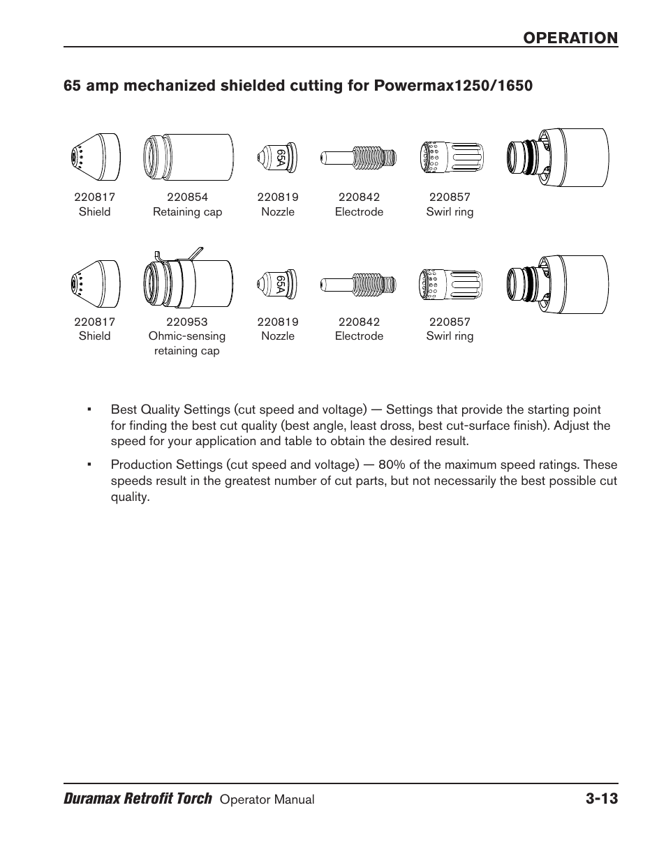 Operation duramax retrofit torch | Hypertherm HRT User Manual | Page 49 / 98