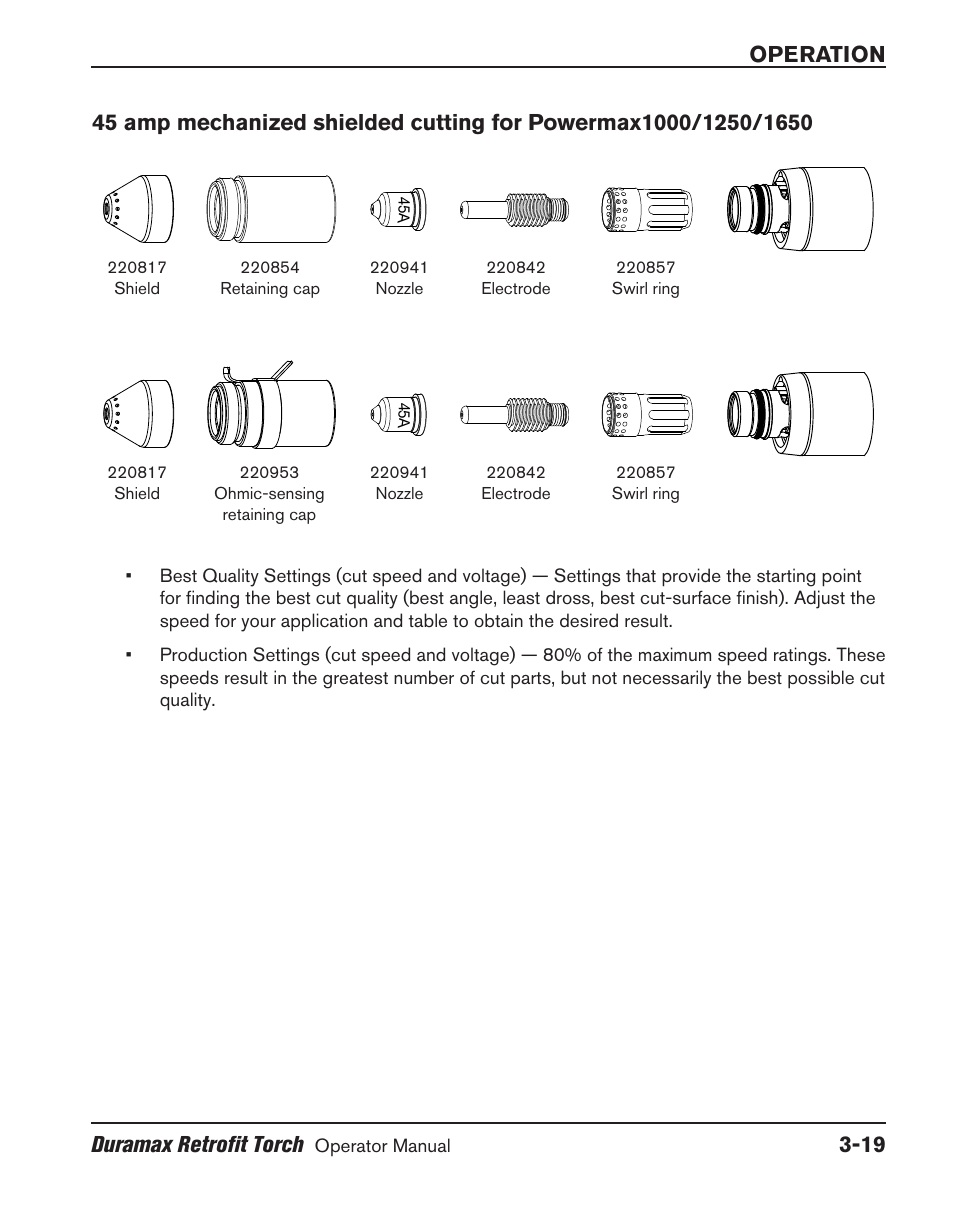 Operation duramax retrofit torch | Hypertherm HRT User Manual | Page 55 / 98