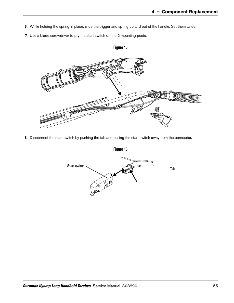 Hypertherm Duramax Hyamp Long Handheld Torches User Manual | Page 55 / 92