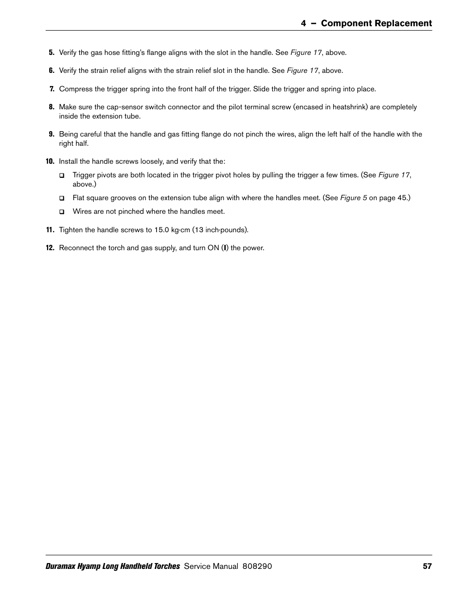 Hypertherm Duramax Hyamp Long Handheld Torches User Manual | Page 57 / 92