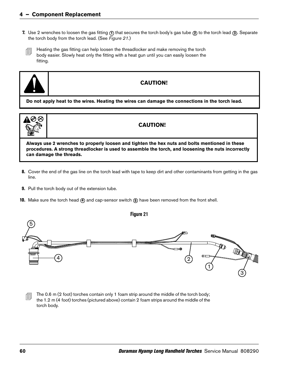 Hypertherm Duramax Hyamp Long Handheld Torches User Manual | Page 60 / 92
