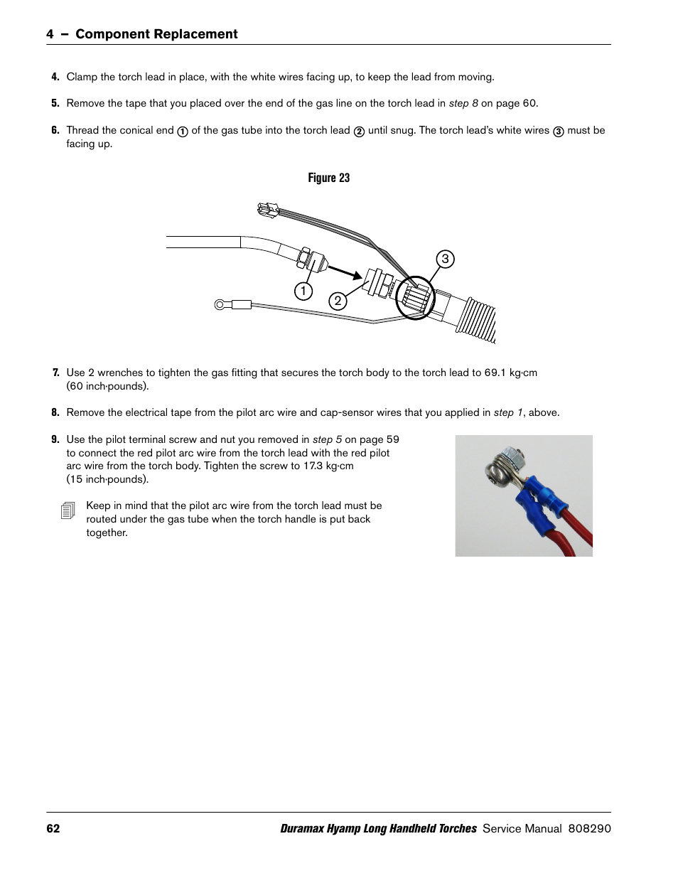 Hypertherm Duramax Hyamp Long Handheld Torches User Manual | Page 62 / 92