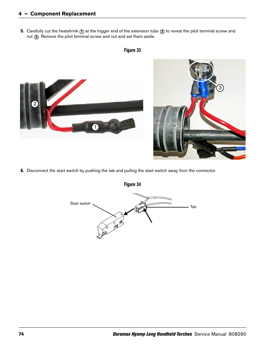 Hypertherm Duramax Hyamp Long Handheld Torches User Manual | Page 74 / 92
