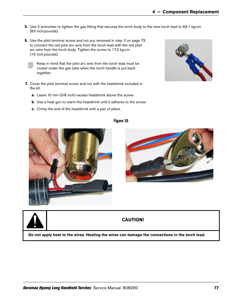 Hypertherm Duramax Hyamp Long Handheld Torches User Manual | Page 77 / 92