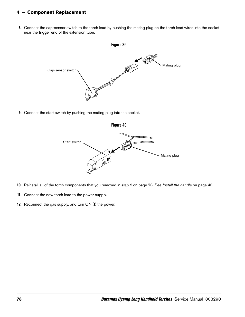 Hypertherm Duramax Hyamp Long Handheld Torches User Manual | Page 78 / 92