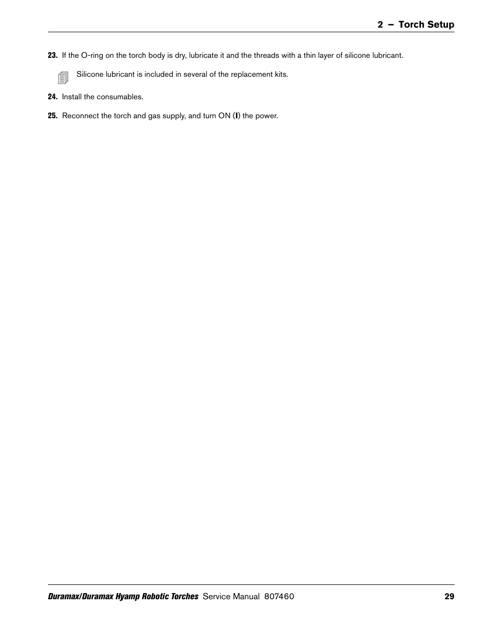Hypertherm Duramax Hyamp Robotic Torch User Manual | Page 29 / 74