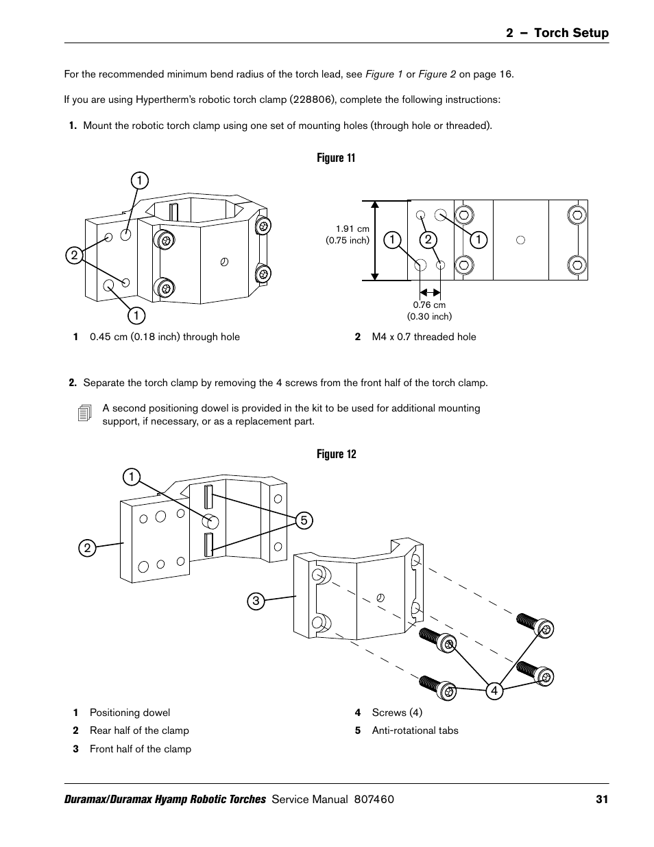 Hypertherm Duramax Hyamp Robotic Torch User Manual | Page 31 / 74