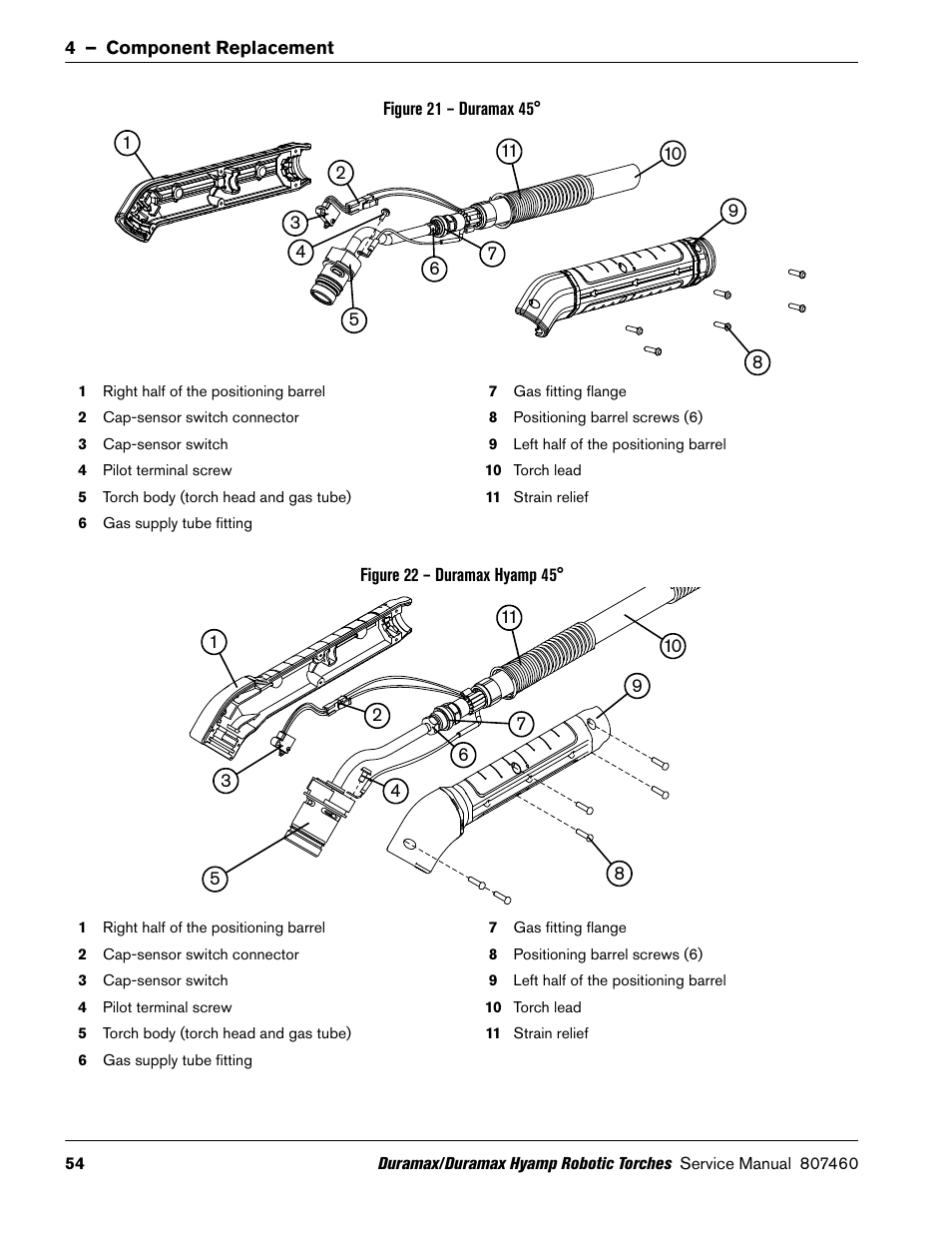 Hypertherm Duramax Hyamp Robotic Torch User Manual | Page 54 / 74