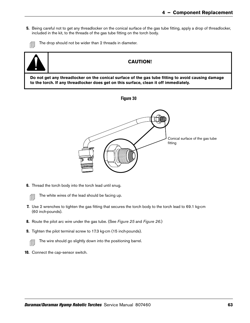 Hypertherm Duramax Hyamp Robotic Torch User Manual | Page 63 / 74