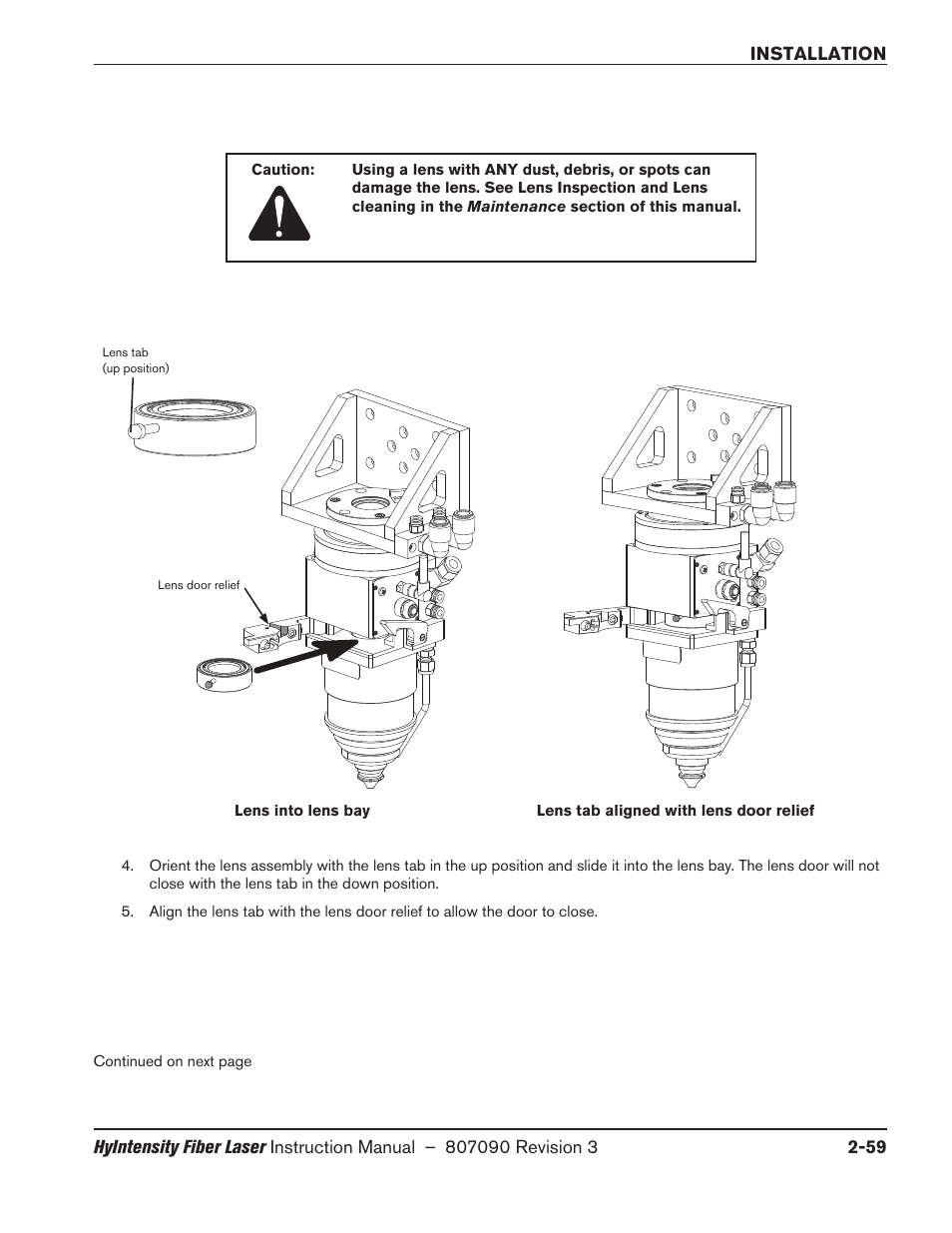 Hypertherm HyIntensity Fiber Laser Rev.3 User Manual | Page 107 / 240