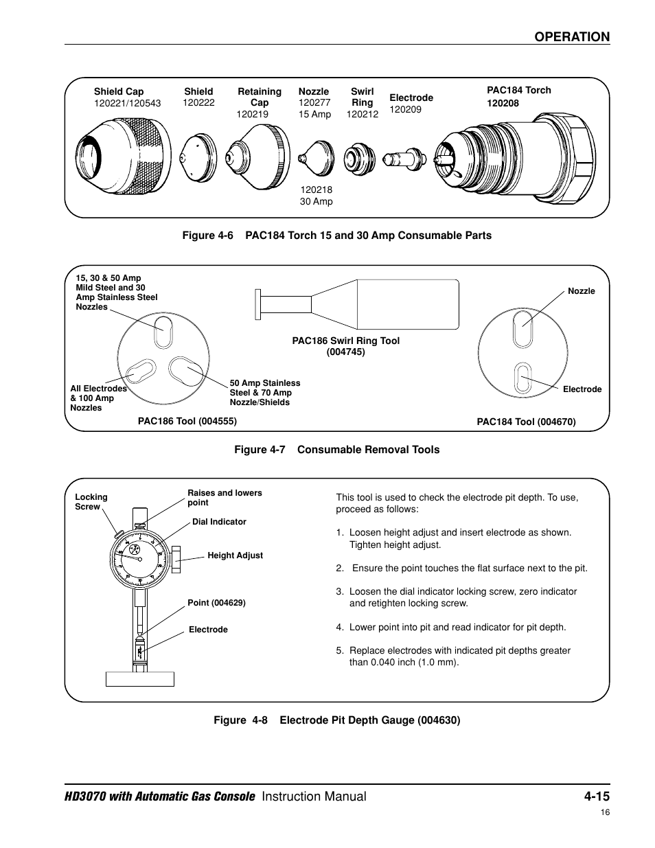 Operation | Hypertherm HD3070 Plasma Arc Cutting System w/ Automatic Gas Console User Manual | Page 104 / 281