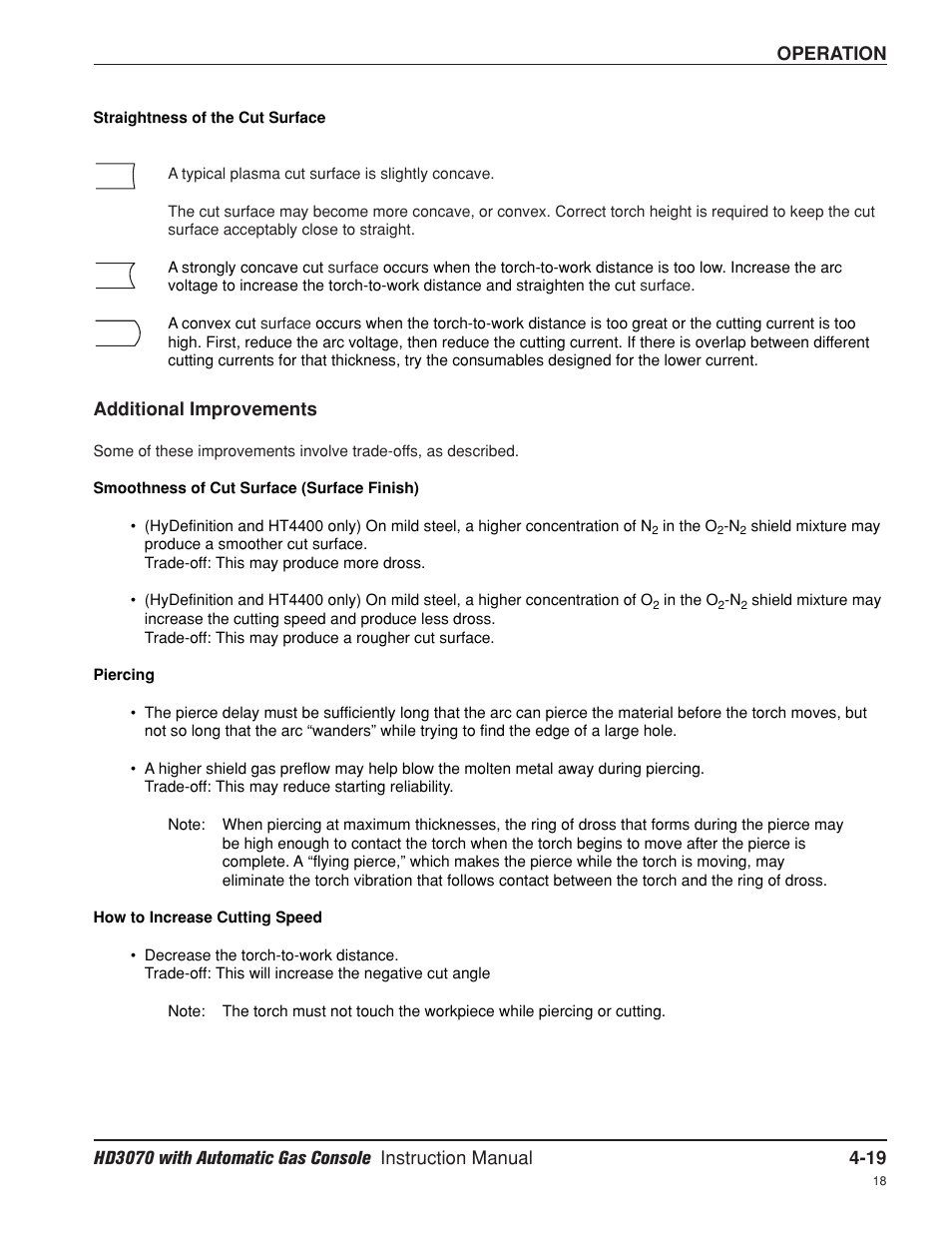 Additional improvements -19 | Hypertherm HD3070 Plasma Arc Cutting System w/ Automatic Gas Console User Manual | Page 108 / 281