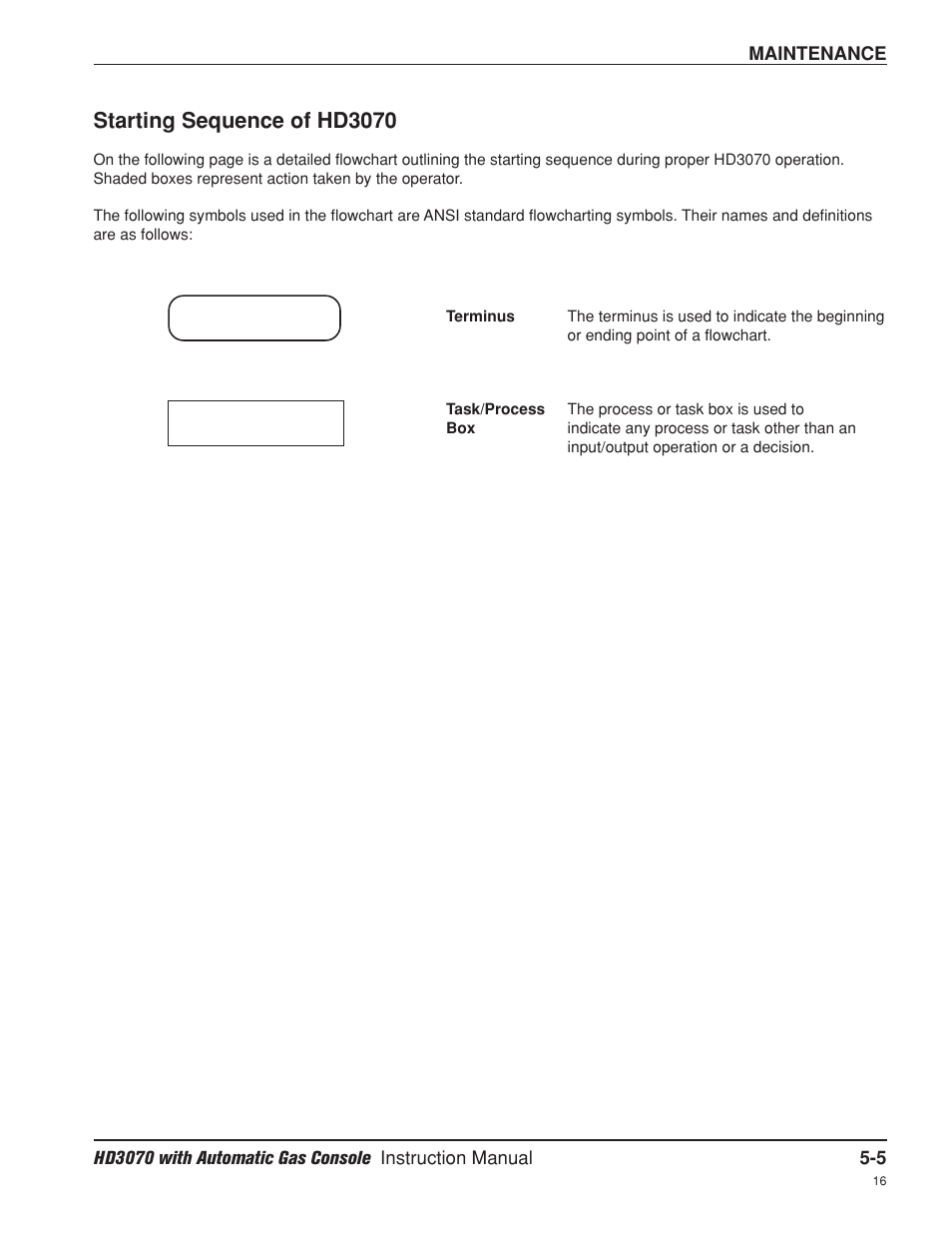 Starting sequence of hd3070 -5, Starting sequence of hd3070 | Hypertherm HD3070 Plasma Arc Cutting System w/ Automatic Gas Console User Manual | Page 130 / 281