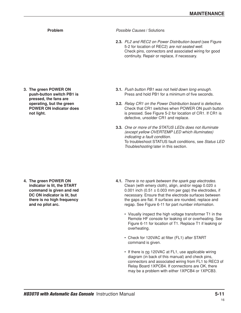 Hypertherm HD3070 Plasma Arc Cutting System w/ Automatic Gas Console User Manual | Page 136 / 281