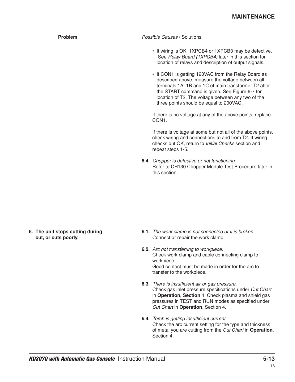 Hypertherm HD3070 Plasma Arc Cutting System w/ Automatic Gas Console User Manual | Page 138 / 281