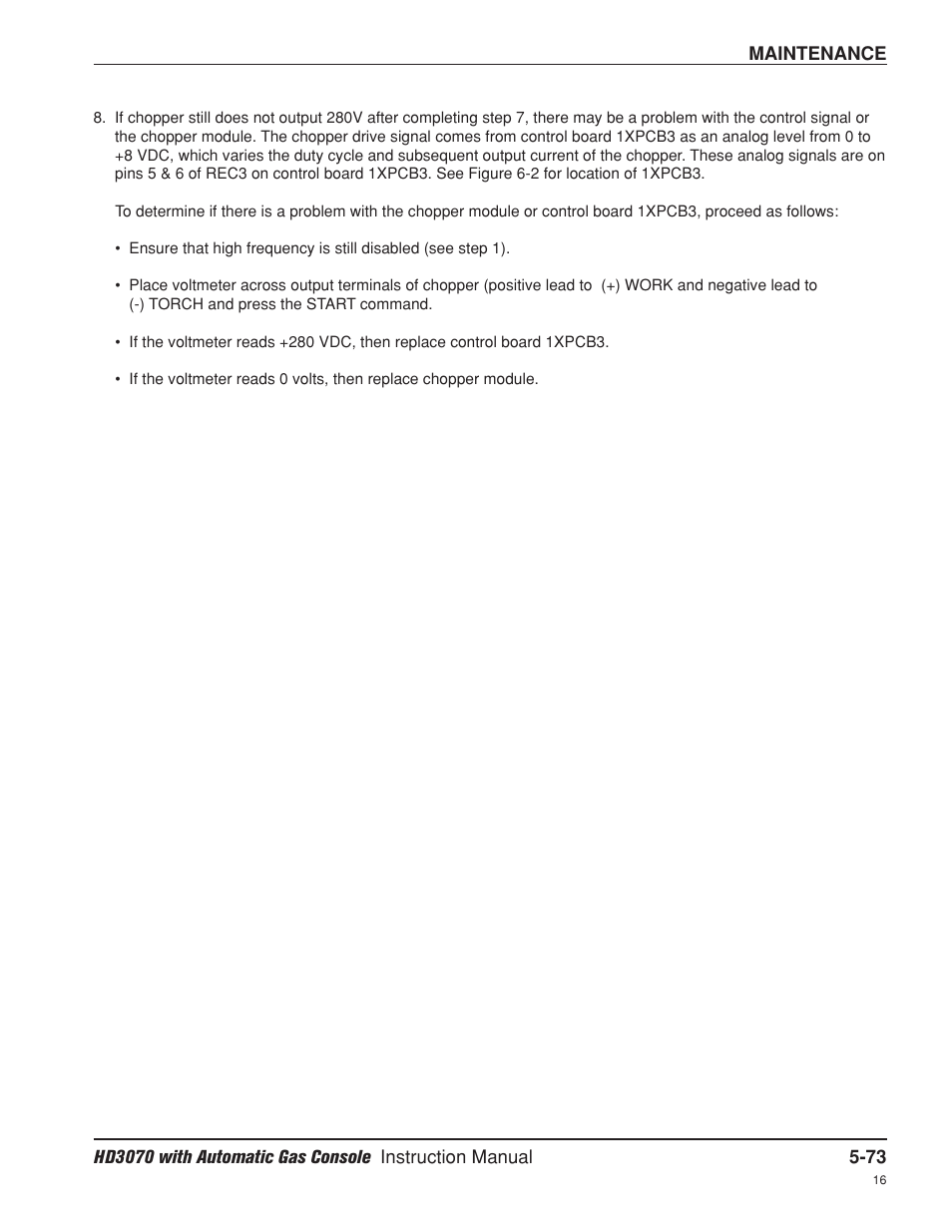 Hypertherm HD3070 Plasma Arc Cutting System w/ Automatic Gas Console User Manual | Page 198 / 281