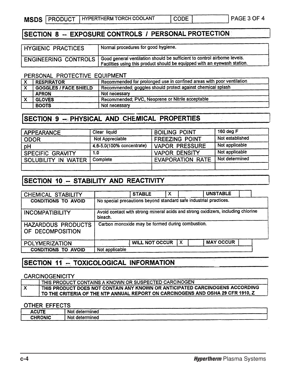 Hypertherm HD3070 Plasma Arc Cutting System w/ Automatic Gas Console User Manual | Page 257 / 281