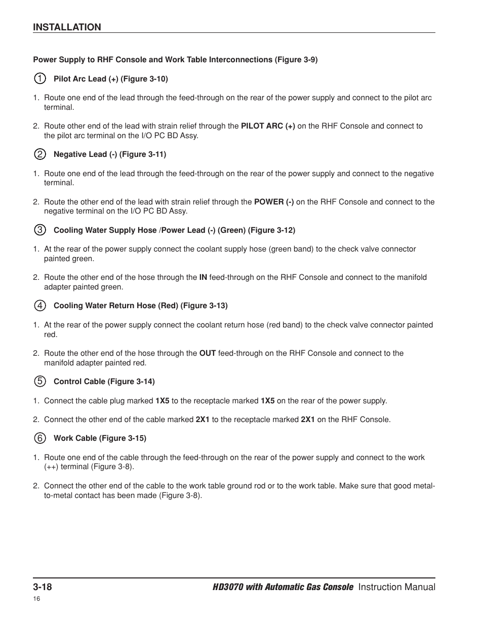 Hypertherm HD3070 Plasma Arc Cutting System w/ Automatic Gas Console User Manual | Page 66 / 281