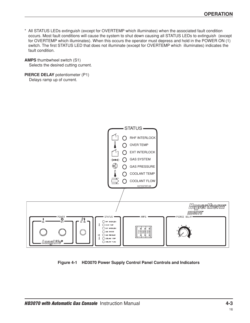 Operation | Hypertherm HD3070 Plasma Arc Cutting System w/ Automatic Gas Console User Manual | Page 92 / 281