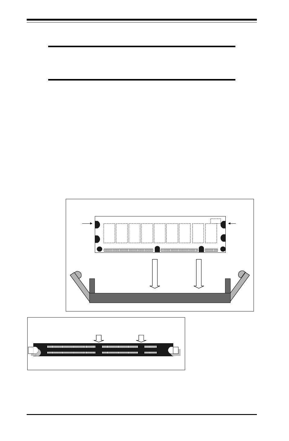 6 installing dimms, Caution, User's manual | Side view of dimm installation into socket | Hypertherm SuperMicro 370SBA 533Mhz User Manual | Page 38 / 90