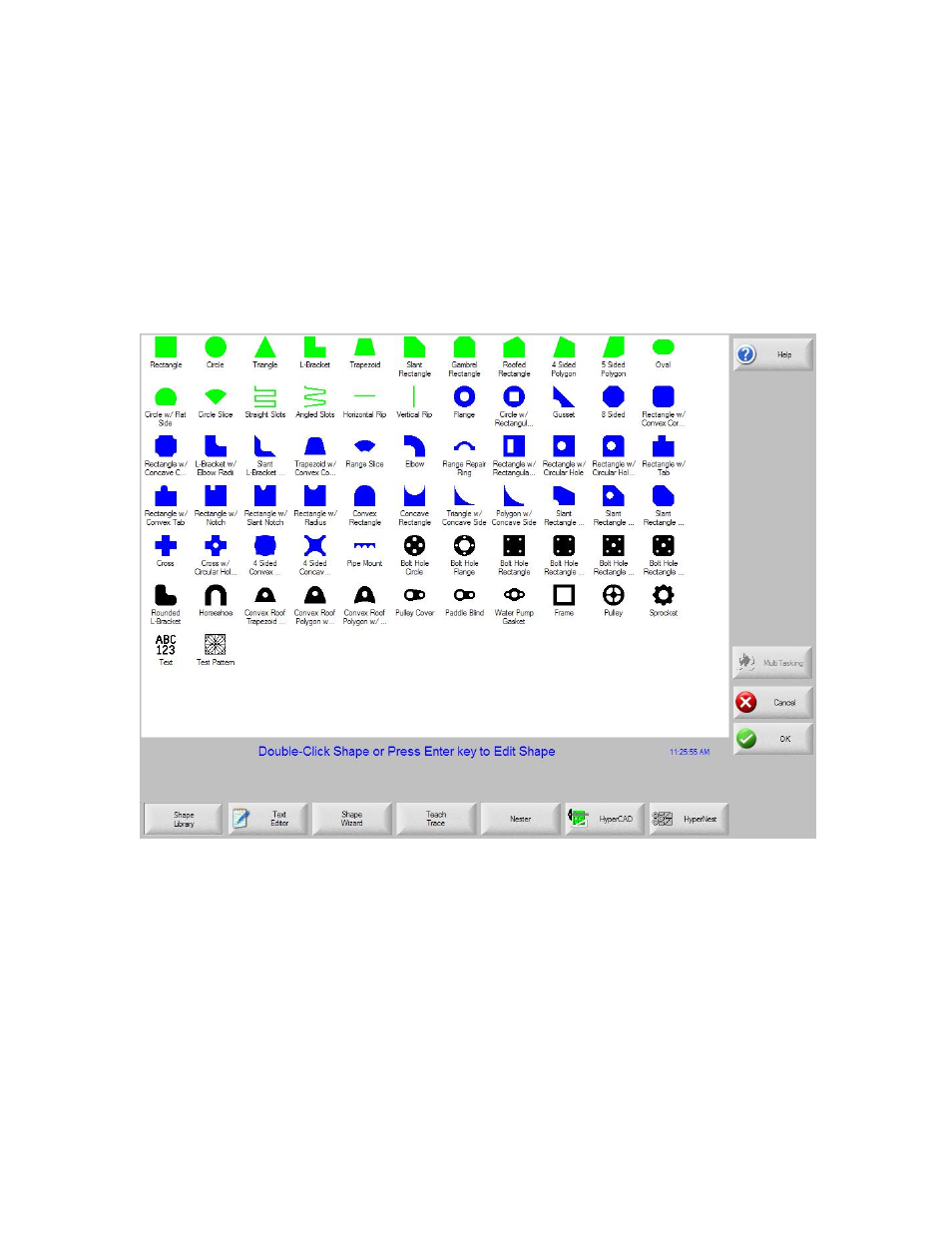 Shape manager, Shape library | Hypertherm Phoenix 8.0 User Manual | Page 100 / 585