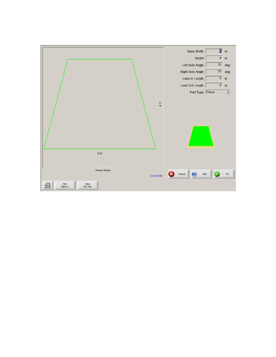 Trapezoid | Hypertherm Phoenix 8.0 User Manual | Page 151 / 585