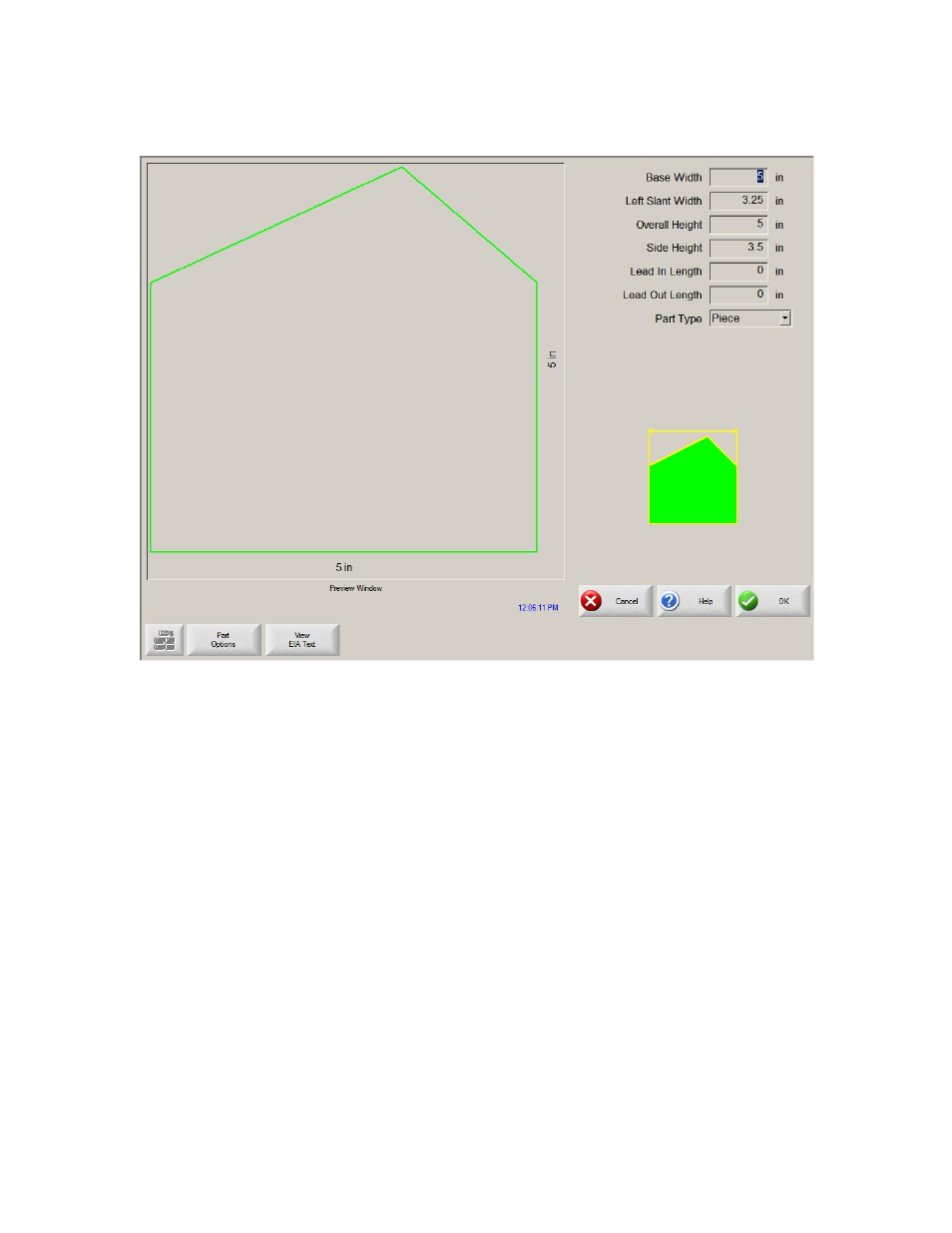 Roofed rectangle | Hypertherm Phoenix 8.0 User Manual | Page 157 / 585