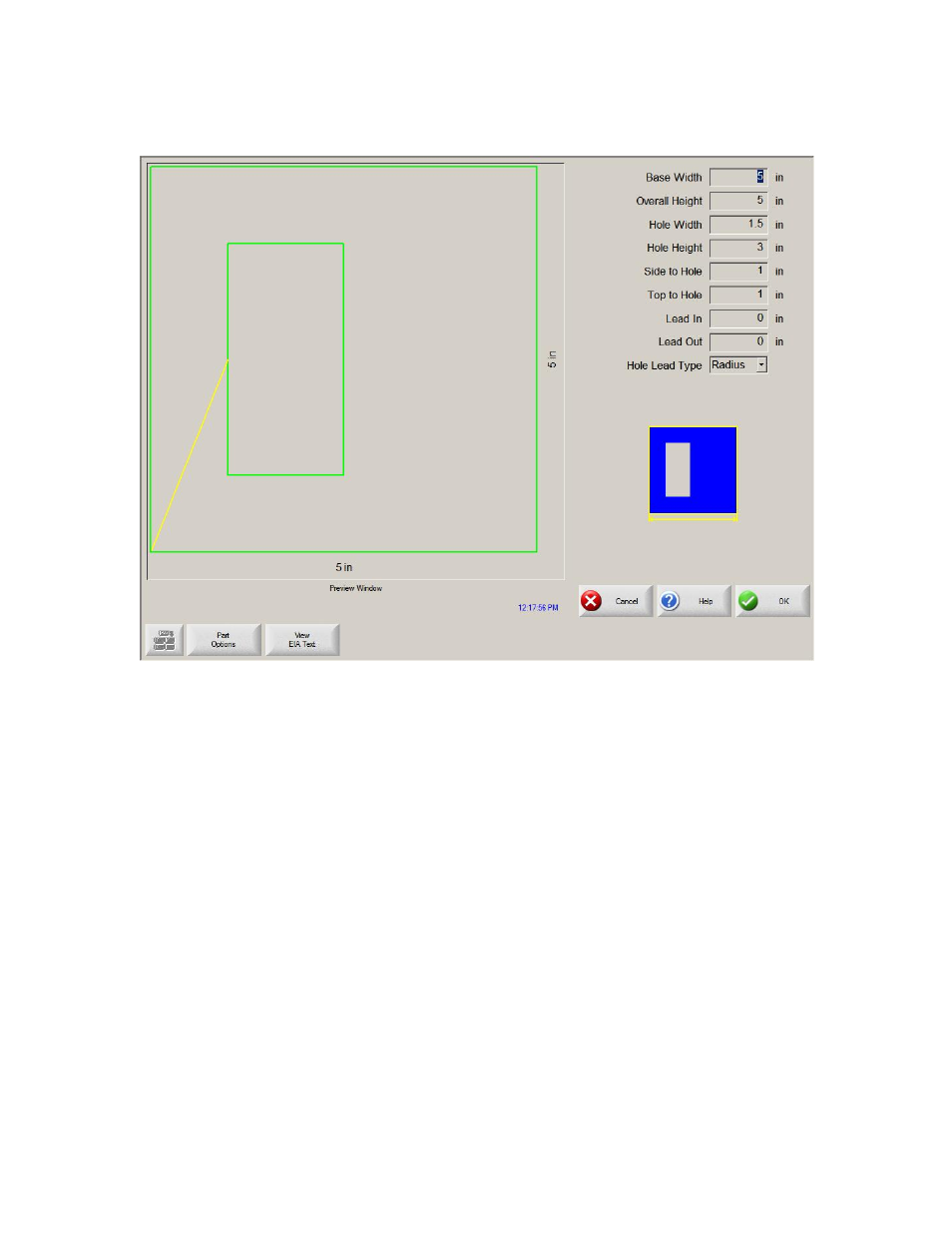 Rectangle with rectangular hole | Hypertherm Phoenix 8.0 User Manual | Page 201 / 585