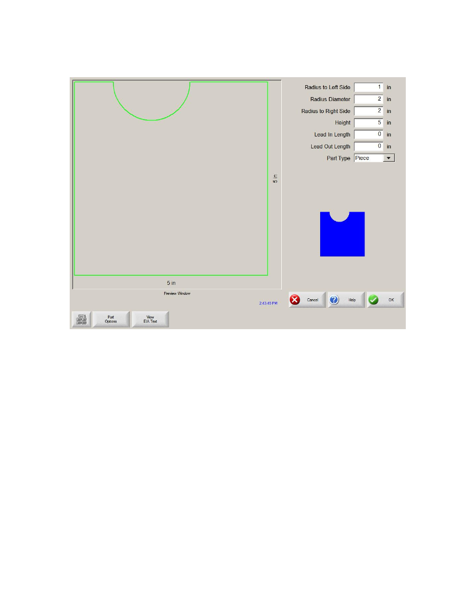 Rectangle with radius notch | Hypertherm Phoenix 8.0 User Manual | Page 215 / 585