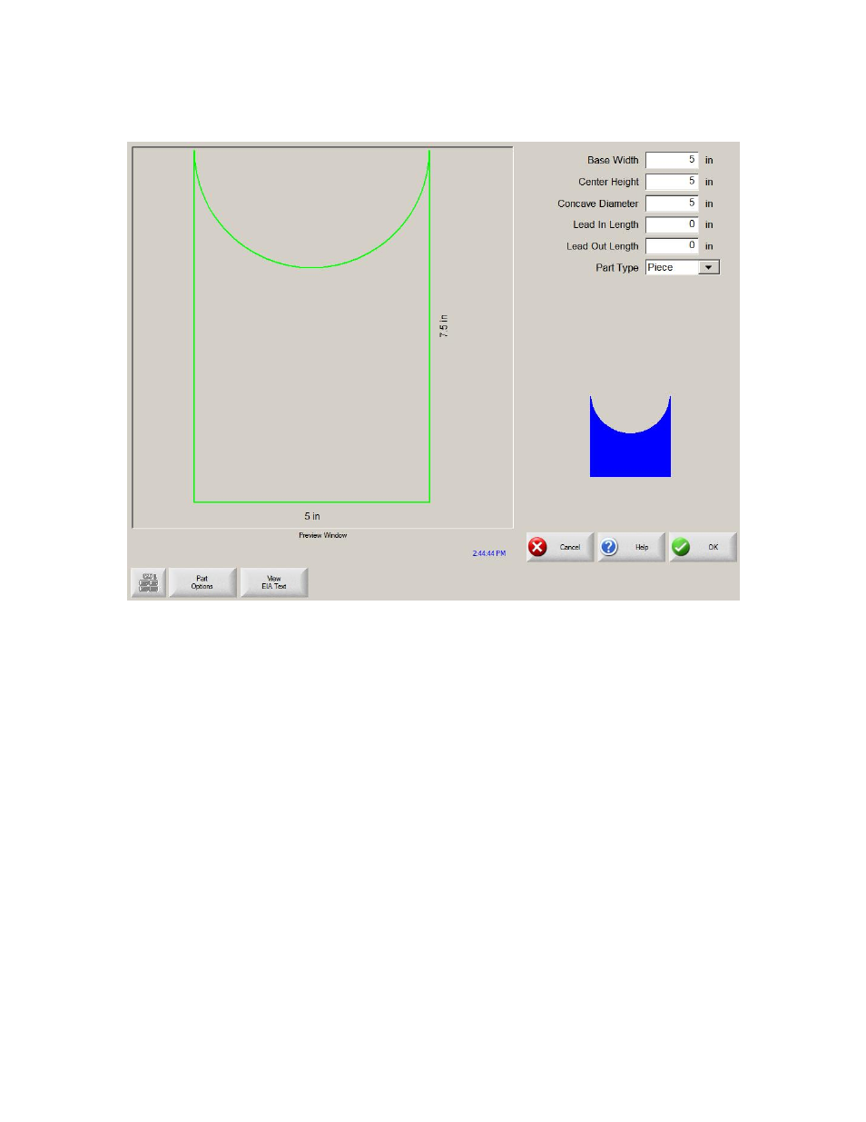 Concave rectangle | Hypertherm Phoenix 8.0 User Manual | Page 219 / 585