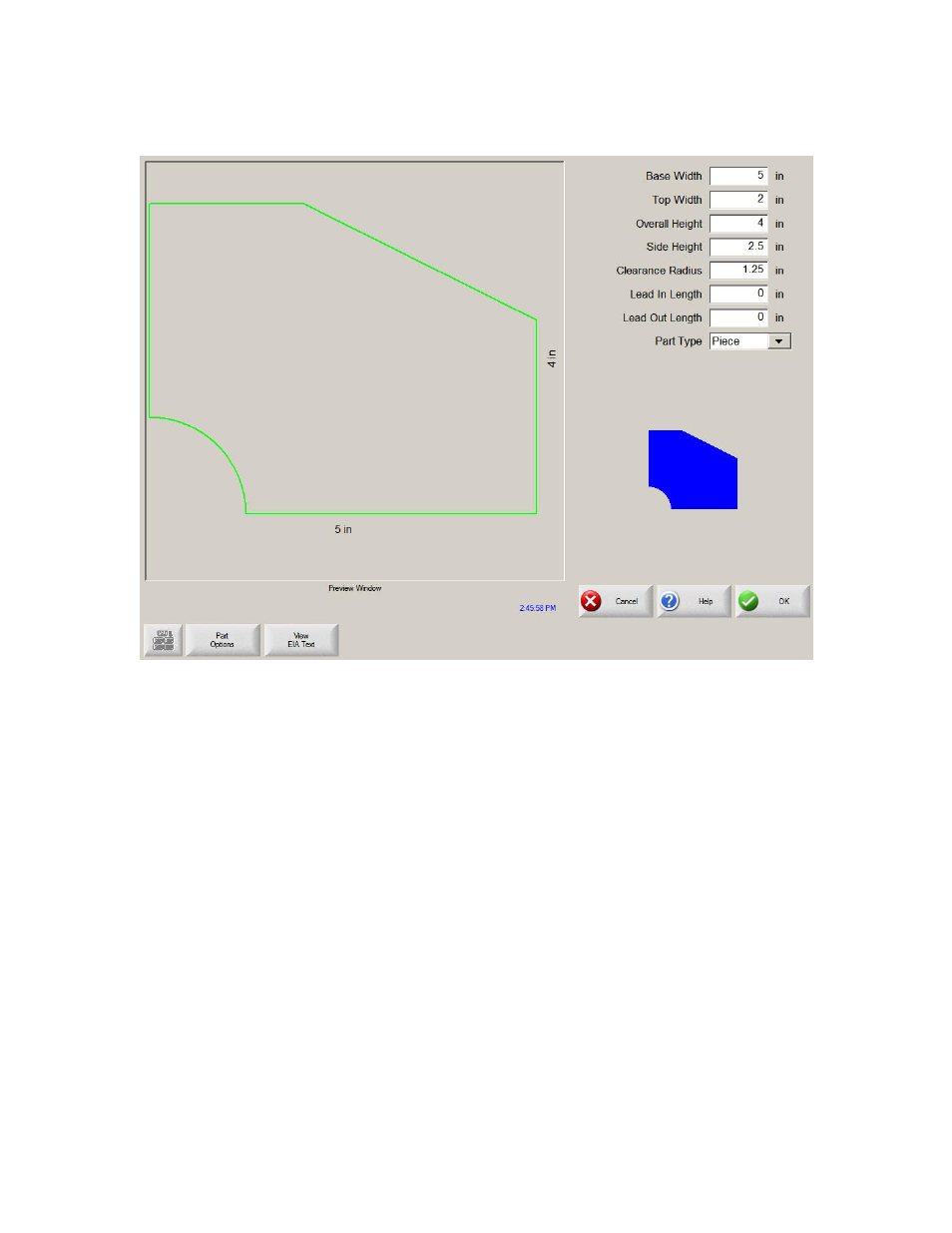 Slant rectangle with radius | Hypertherm Phoenix 8.0 User Manual | Page 225 / 585