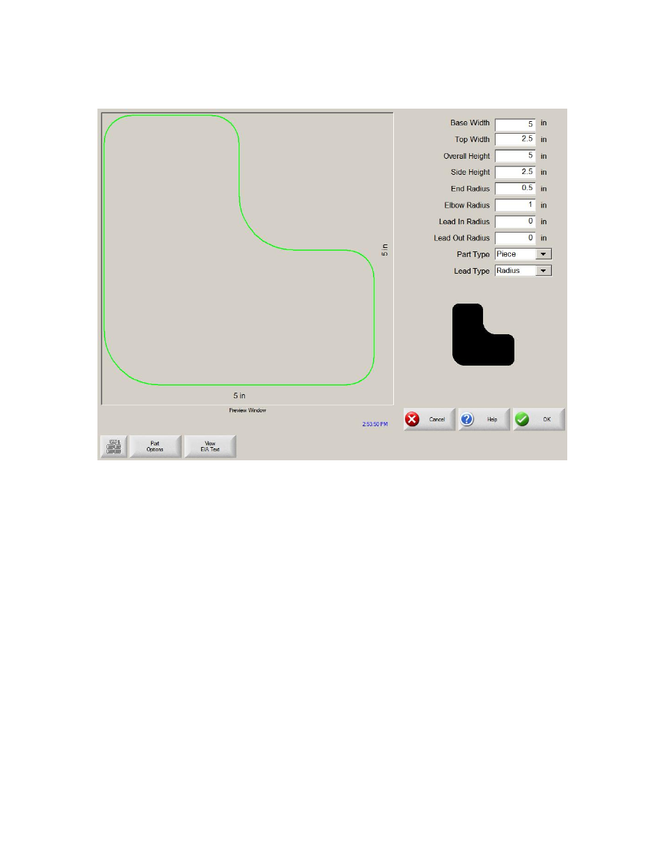 Rounded l-bracket | Hypertherm Phoenix 8.0 User Manual | Page 253 / 585