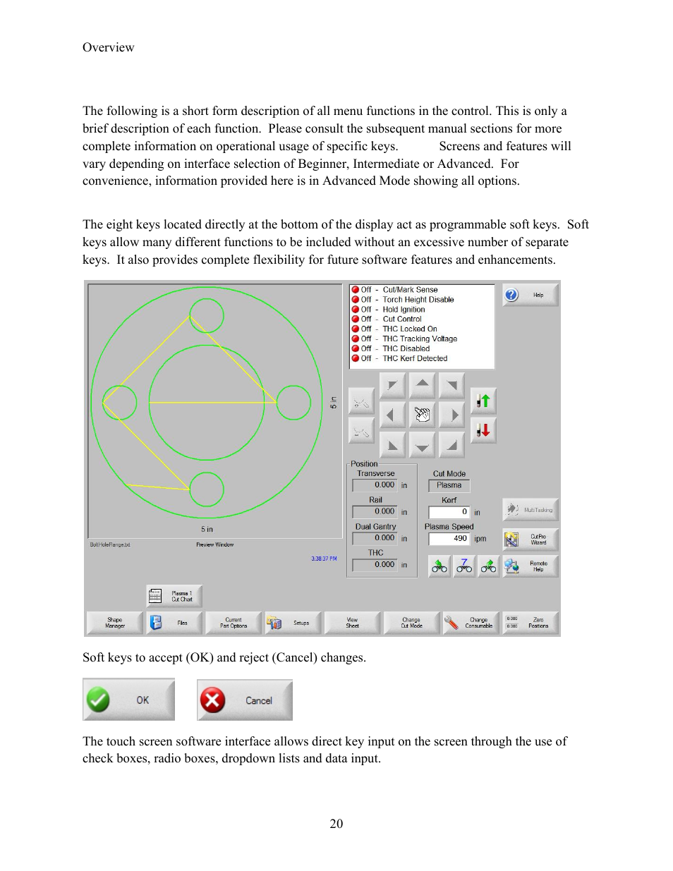 Key and menu functions | Hypertherm Phoenix 8.0 User Manual | Page 28 / 585