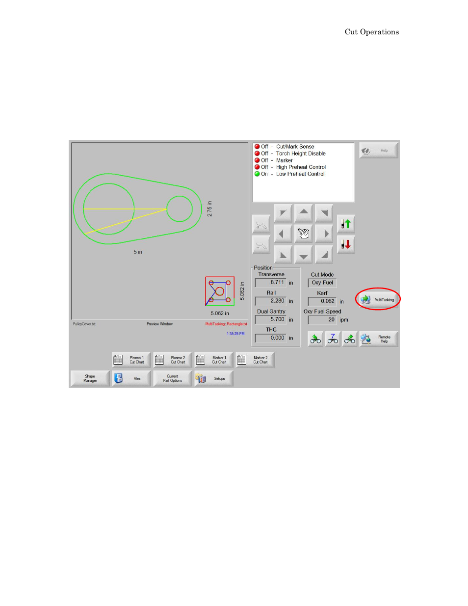 Multitasking | Hypertherm Phoenix 8.0 User Manual | Page 294 / 585