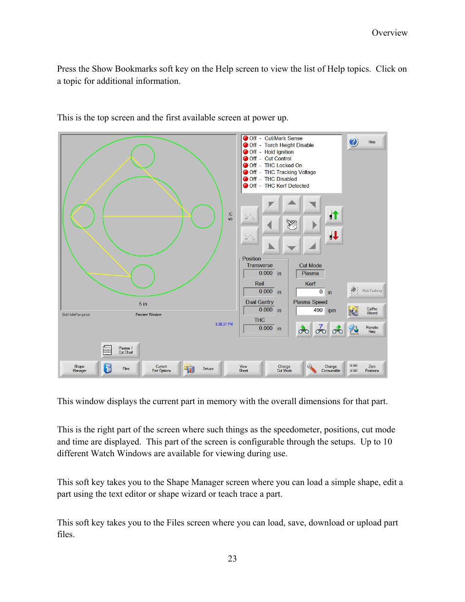 Main screen | Hypertherm Phoenix 8.0 User Manual | Page 31 / 585
