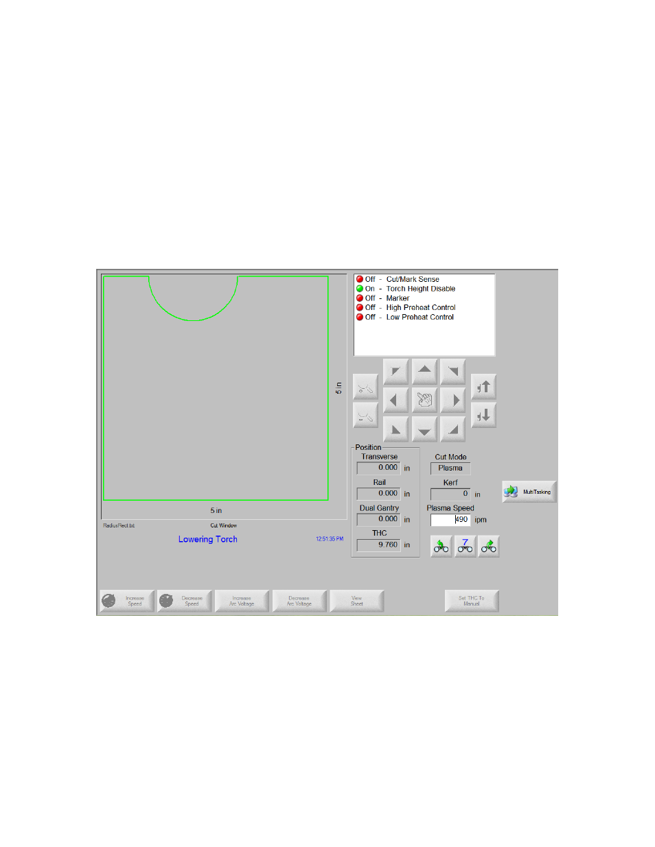 Main cut screen | Hypertherm Phoenix 8.0 User Manual | Page 427 / 585