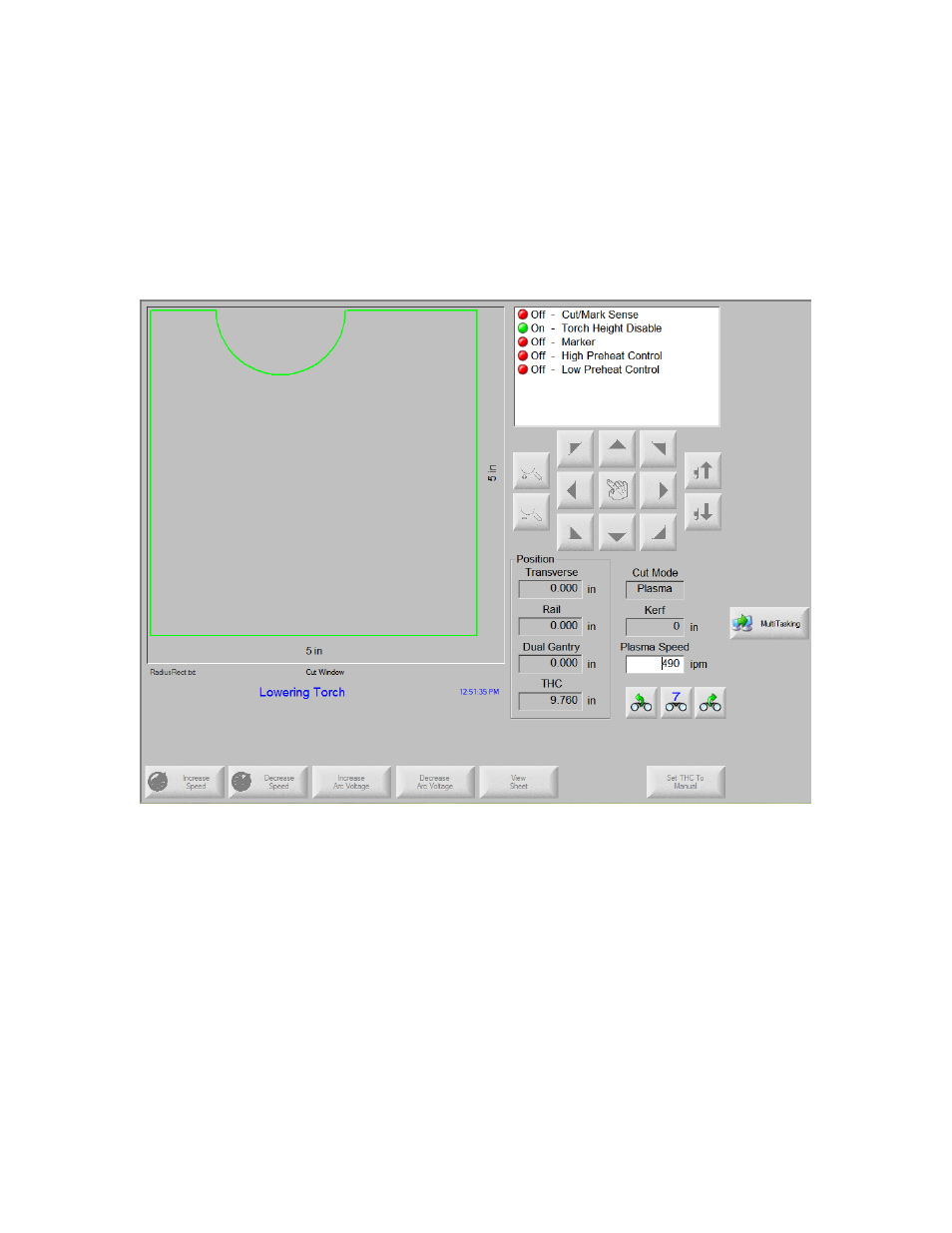 Main cut screen | Hypertherm Phoenix 8.0 User Manual | Page 440 / 585