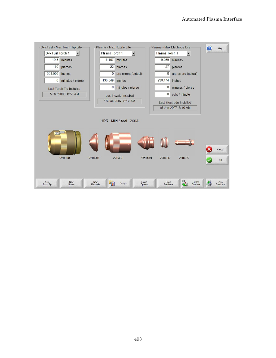 Change consumable | Hypertherm Phoenix 8.0 User Manual | Page 500 / 585