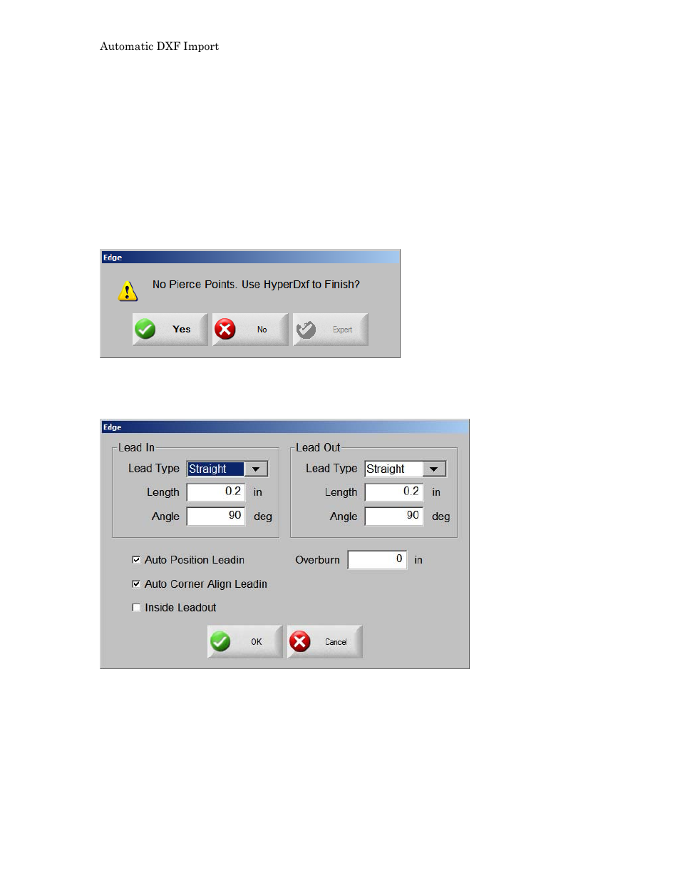 Raw dxf files | Hypertherm Phoenix 8.0 User Manual | Page 525 / 585