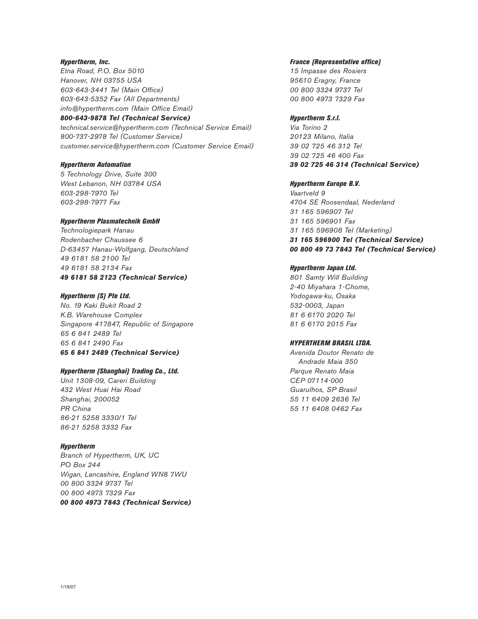 Hypertherm LR2075 User Manual | Page 3 / 56