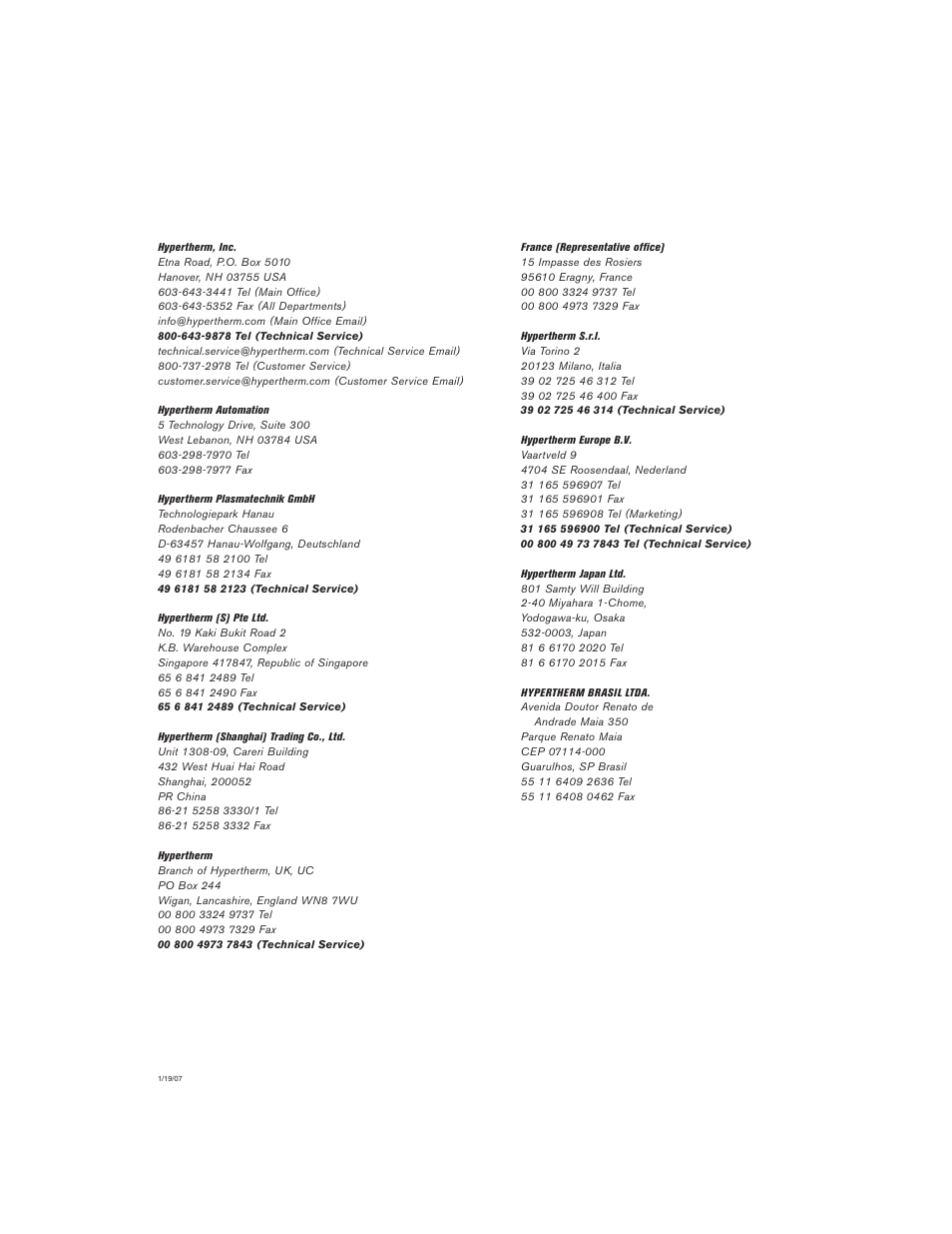 Hypertherm LH2100 User Manual | Page 3 / 60