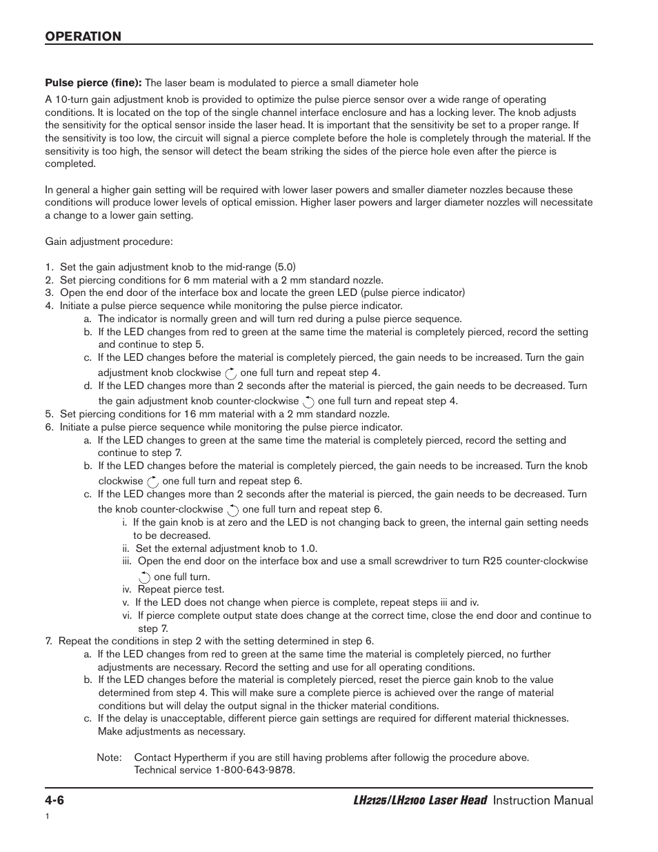 Hypertherm LH2100 User Manual | Page 33 / 60