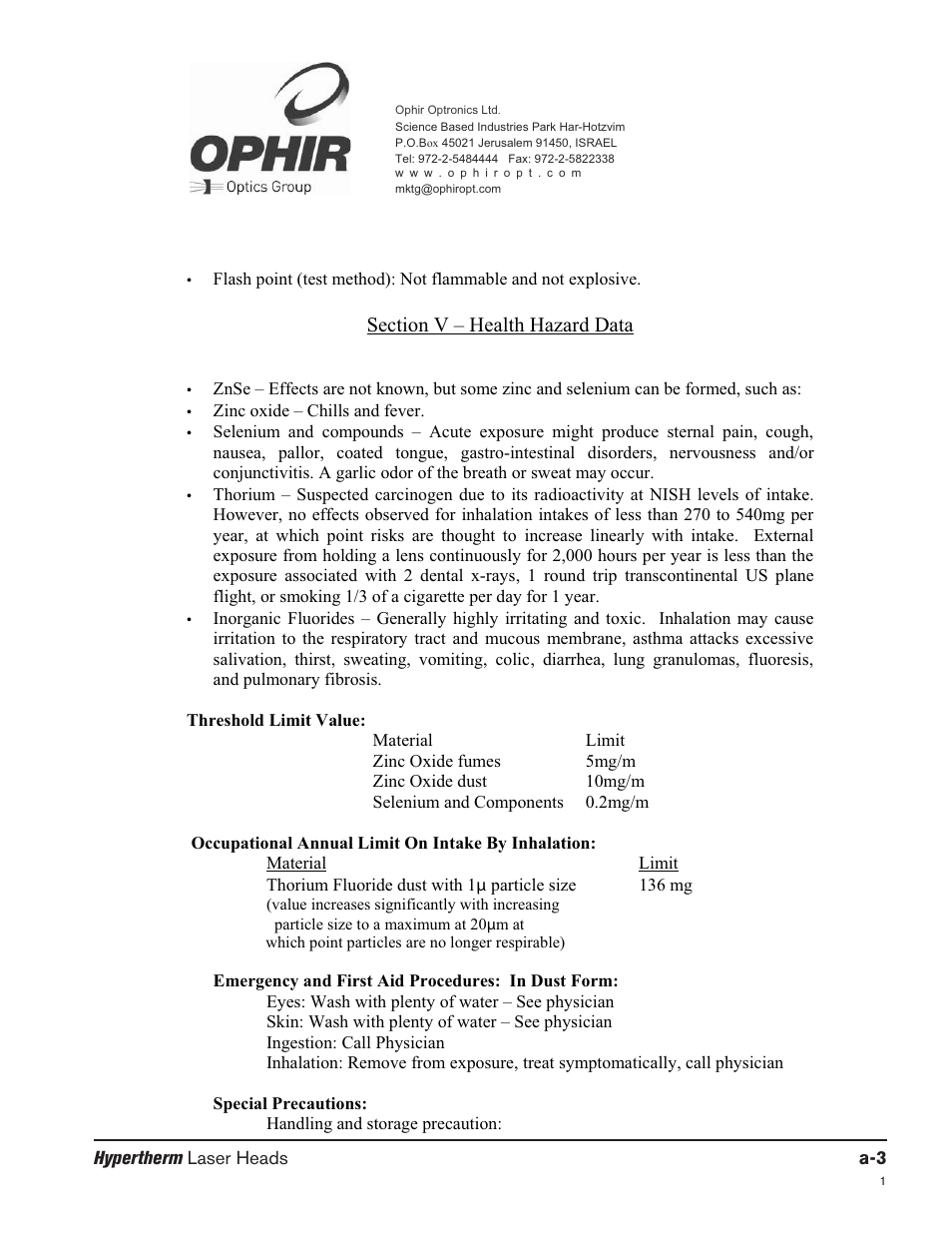 Hypertherm LH2100 User Manual | Page 58 / 60
