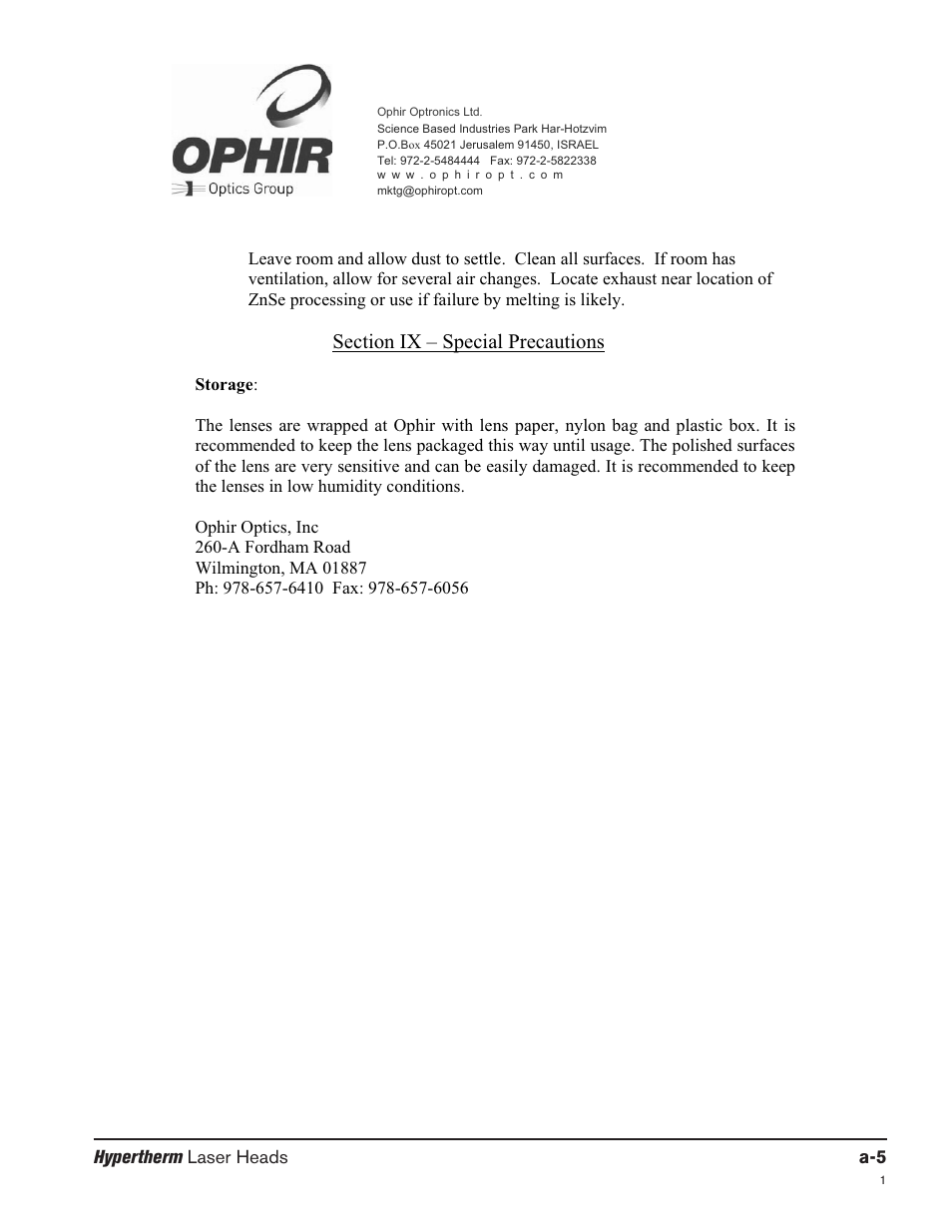 Hypertherm LH2100 User Manual | Page 60 / 60