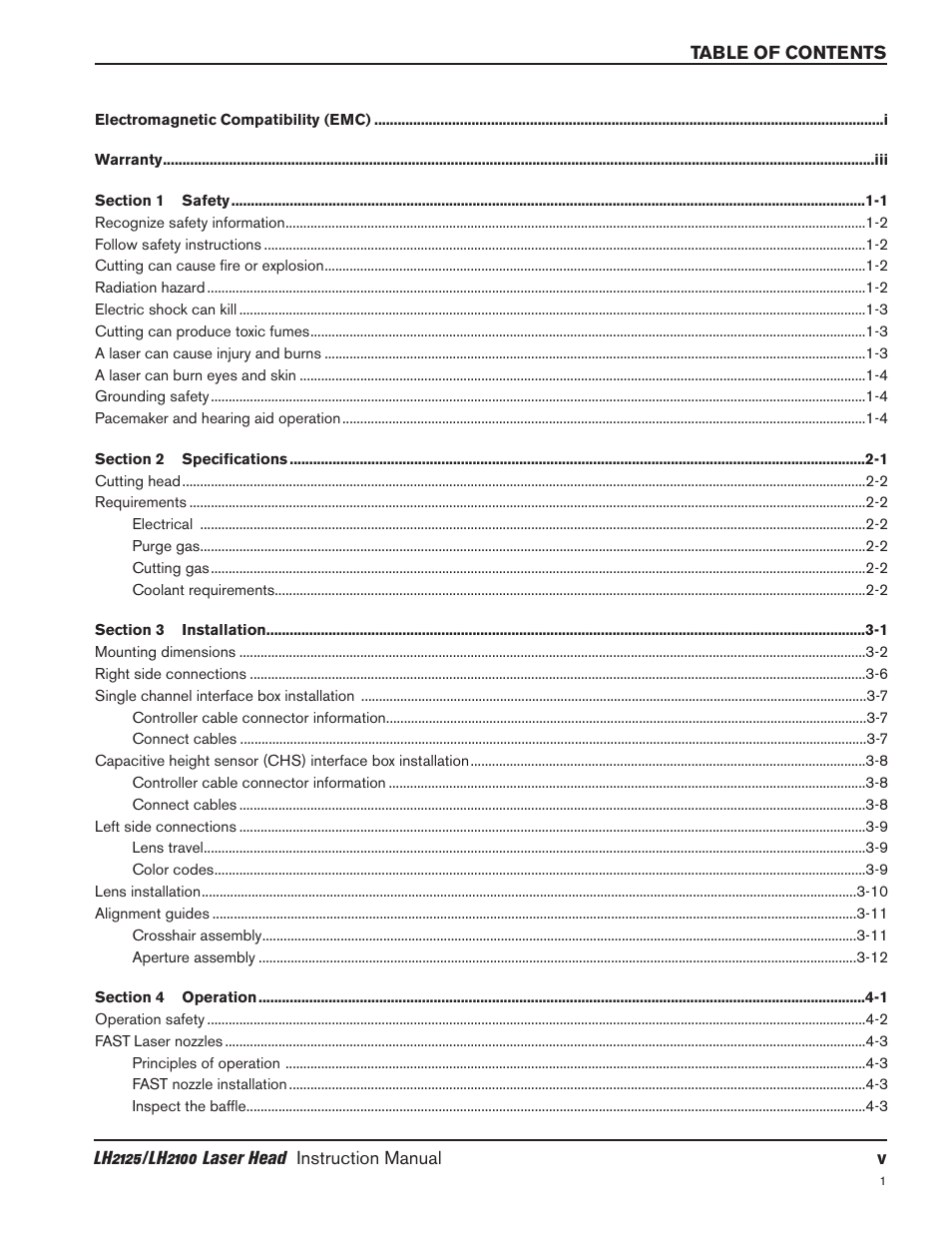 Hypertherm LH2100 User Manual | Page 8 / 60